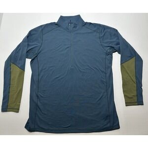 RAB Conduit Pull On 1/2 Zip Up Baselayer Top Blue Mens XXL Long Sleeve EUC